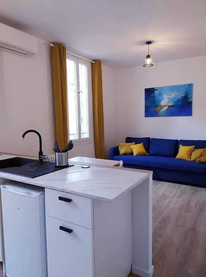 Appartement T2 Bleu Mer - Centre Ville, Plage Et Gare Vallauris Frankrijk